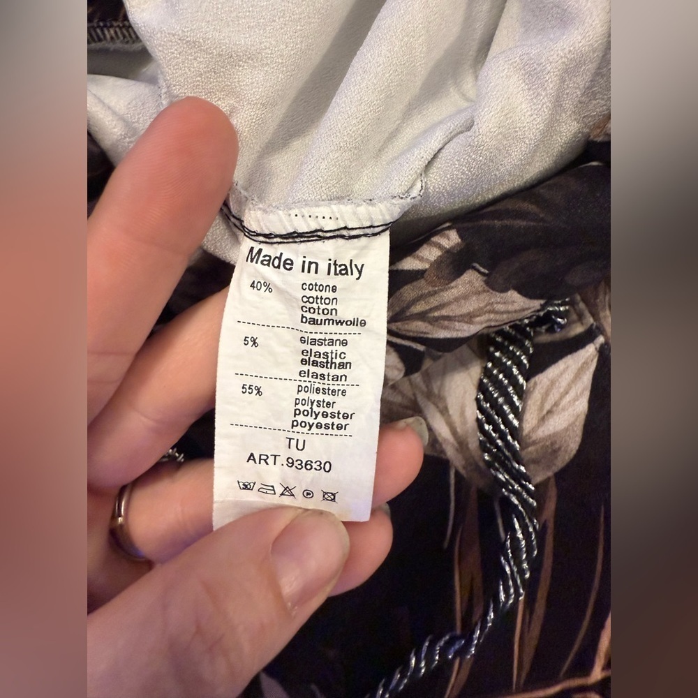 🌴Soft & Stretchy Tropical Print Pants - Made in Italy - TU (One Size)🌴 - Picture 5 of 12